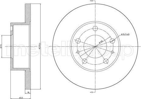 Fri.Tech. BD0186 - Тормозной диск autosila-amz.com