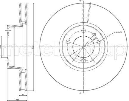 Fri.Tech. BD0808 - Тормозной диск autosila-amz.com