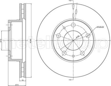 Fri.Tech. BD0834 - Тормозной диск autosila-amz.com