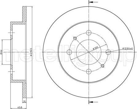 Fri.Tech. BD0365 - Тормозной диск autosila-amz.com