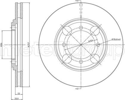 Fri.Tech. BD0304 - Тормозной диск autosila-amz.com