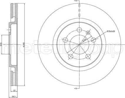 Fri.Tech. BD0307 - Тормозной диск autosila-amz.com