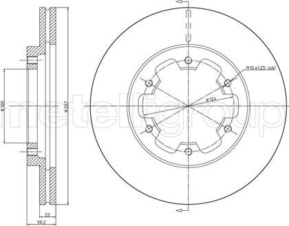 Fri.Tech. BD0316 - Тормозной диск autosila-amz.com