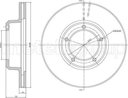 Fri.Tech. BD0282 - Тормозной диск autosila-amz.com