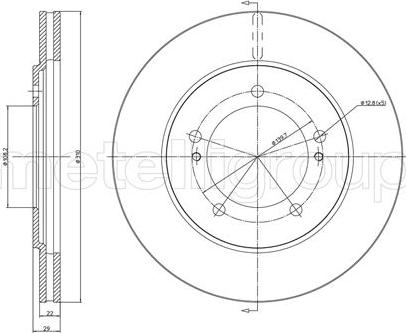 Fri.Tech. BD0795 - Тормозной диск autosila-amz.com