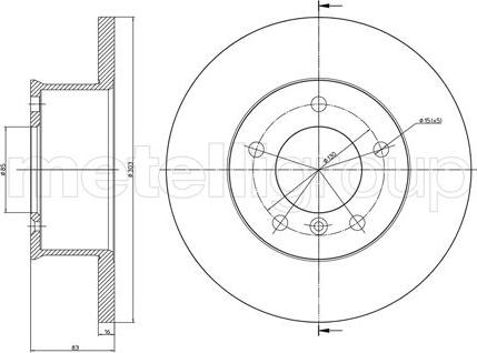 Fri.Tech. BD0756 - Тормозной диск autosila-amz.com