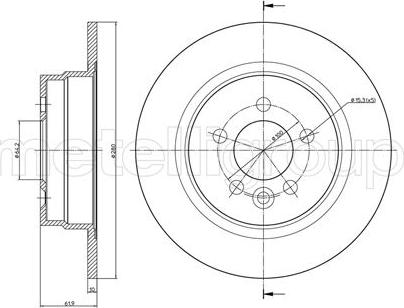 Fri.Tech. BD0764 - Тормозной диск autosila-amz.com