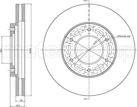 Fri.Tech. BD0718 - Тормозной диск autosila-amz.com