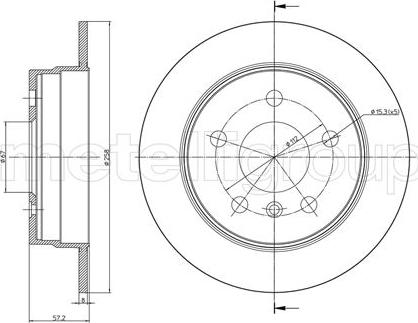 Fri.Tech. BD1497 - Тормозной диск autosila-amz.com