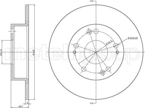 Fri.Tech. BD1469 - Тормозной диск autosila-amz.com