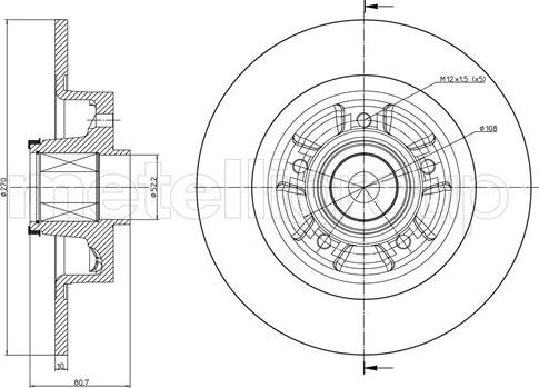 BOSCH 0 986 479 709 - Тормозной диск autosila-amz.com