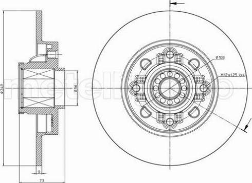 Fri.Tech. BD1480 - Тормозной диск autosila-amz.com