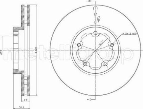 Fri.Tech. BD1488 - Тормозной диск autosila-amz.com