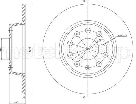 Fri.Tech. BD1433 - Тормозной диск autosila-amz.com