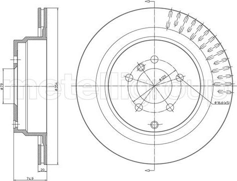 Fri.Tech. BD1427 - Тормозной диск autosila-amz.com