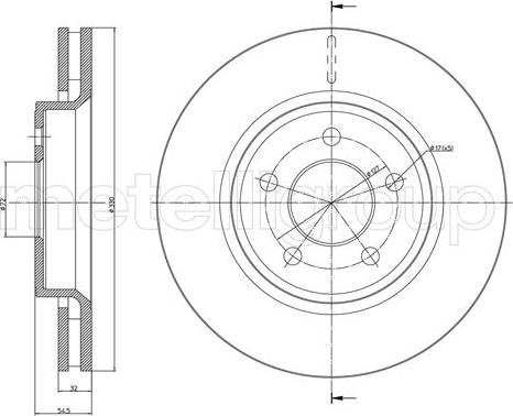 Fri.Tech. BD1546 - Тормозной диск autosila-amz.com