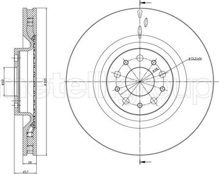 Fri.Tech. BD1548 - Тормозной диск autosila-amz.com