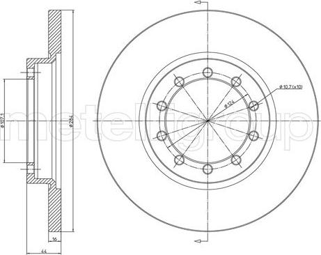 Fri.Tech. BD1509 - Тормозной диск autosila-amz.com