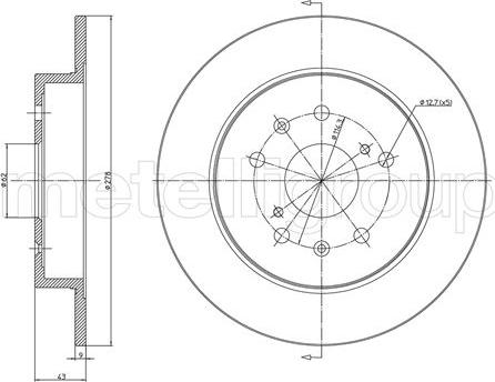 Fri.Tech. BD1501 - Тормозной диск autosila-amz.com