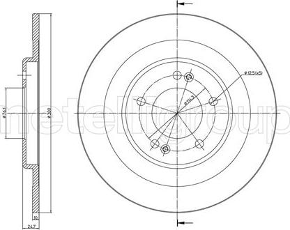 Fri.Tech. BD1507 - Тормозной диск autosila-amz.com