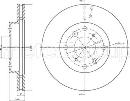 Fri.Tech. BD1511 - Тормозной диск autosila-amz.com