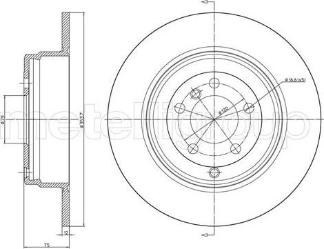 Fri.Tech. BD1518 - Тормозной диск autosila-amz.com