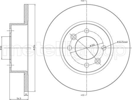 Fri.Tech. BD1583 - Тормозной диск autosila-amz.com