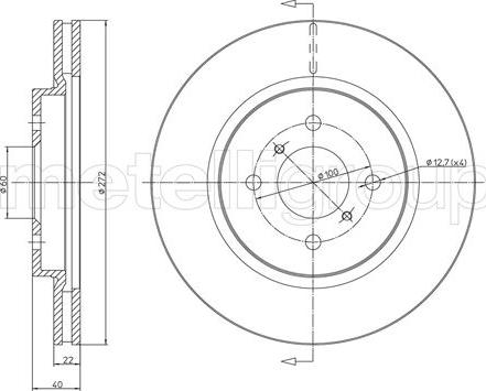 Fri.Tech. BD1535 - Тормозной диск autosila-amz.com