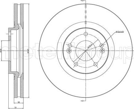 Fri.Tech. BD1533 - Тормозной диск autosila-amz.com