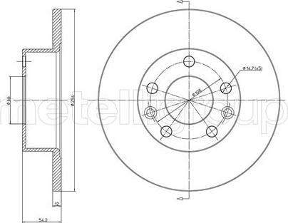 Fri.Tech. BD1575 - Тормозной диск autosila-amz.com