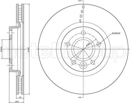 Fri.Tech. BD1699 - Тормозной диск autosila-amz.com