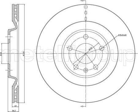 Fri.Tech. BD1644 - Тормозной диск autosila-amz.com