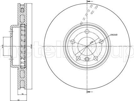 Fri.Tech. BD1647 - Тормозной диск autosila-amz.com