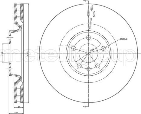 Fri.Tech. BD1619 - Тормозной диск autosila-amz.com