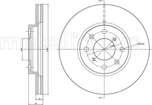 Fri.Tech. BD1062 - Тормозной диск autosila-amz.com