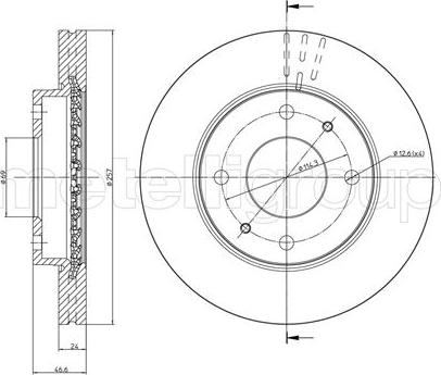 Fri.Tech. BD1017 - Тормозной диск autosila-amz.com