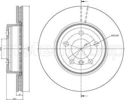 Fri.Tech. BD1077 - Тормозной диск autosila-amz.com