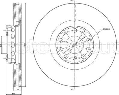 Fri.Tech. BD1199 - Тормозной диск autosila-amz.com