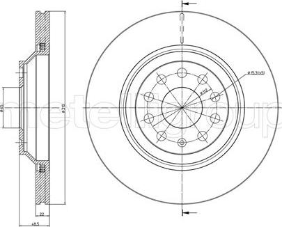 Fri.Tech. BD1155 - Тормозной диск autosila-amz.com