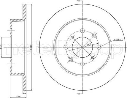 CAR DDF 1466 - Тормозной диск autosila-amz.com