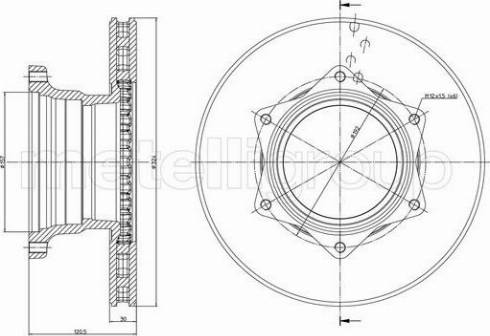 Fri.Tech. BD1134 - Тормозной диск autosila-amz.com