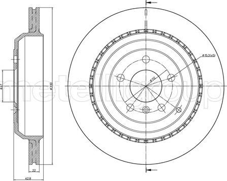 Fri.Tech. BD1130 - Тормозной диск autosila-amz.com