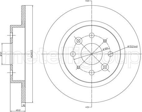 Fri.Tech. BD1120 - Тормозной диск autosila-amz.com