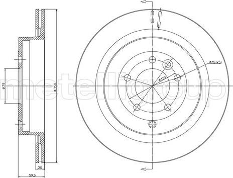 Fri.Tech. BD1123 - Тормозной диск autosila-amz.com