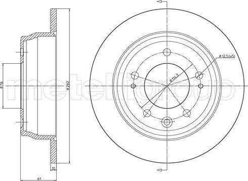 Fri.Tech. BD1179 - Тормозной диск autosila-amz.com