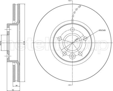 Fri.Tech. BD1393 - Тормозной диск autosila-amz.com