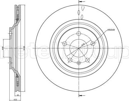 Fri.Tech. BD1397 - Тормозной диск autosila-amz.com