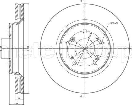 Fri.Tech. BD1349 - Тормозной диск autosila-amz.com