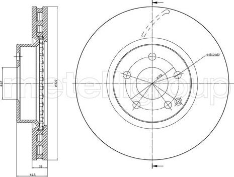 Fri.Tech. BD1364 - Тормозной диск autosila-amz.com