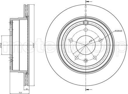 Fri.Tech. BD1320 - Тормозной диск autosila-amz.com